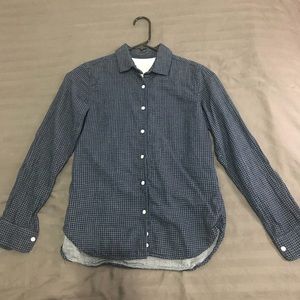 MUJI Organic Cotton Windowpane Button Down Shirt
